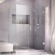 preview thumbnail 19 of 44, DreamLine Unidoor Plus 46 1/2 in. W x 30 3/8 in. D x 72 in. H Frameless Hinged Shower Enclosure - 30.38" x 46.5"