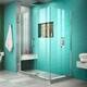 preview thumbnail 1 of 45, DreamLine Unidoor Plus 49 in. W x 30 3/8 in. D x 72 in. H Frameless Hinged Shower Enclosure - 30.38" x 49" 34.38" D x 72" H - Chrome Finish