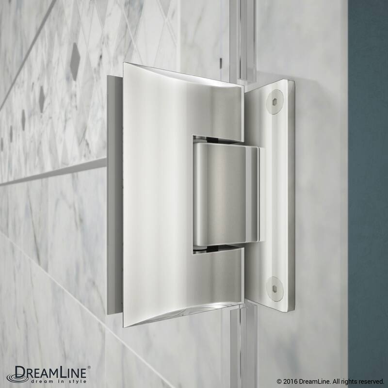 DreamLine Unidoor Plus 51 in. W x 30 3/8 in. D x 72 in. H Frameless Hinged Shower Enclosure - 30.38" x 51"