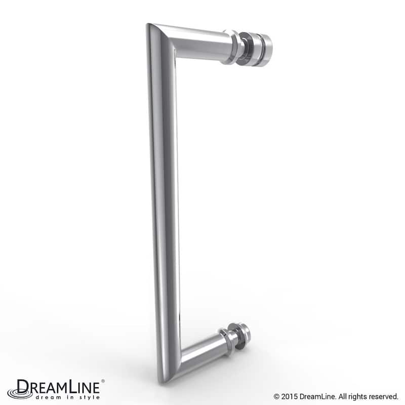 DreamLine Unidoor Plus 33 1/2 in. W x 30 3/8 in. D x 72 in. H Frameless Hinged Shower Enclosure - 30.38" x 33.5"
