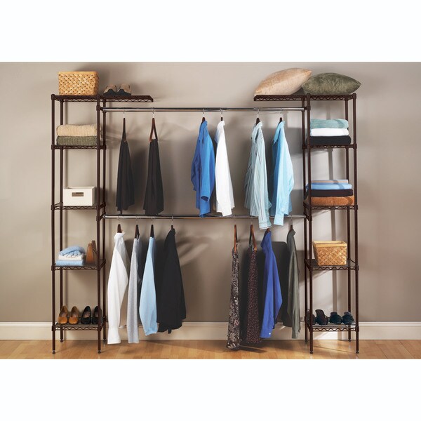 Bronze Seville Classics Expandable Closet Organizer - Free ...