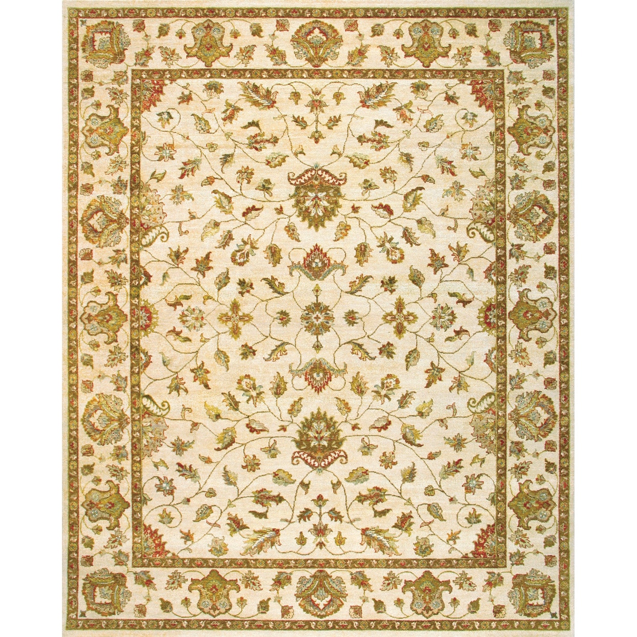 Hand knotted Ziegler Beige Vegetable Dyes Wool Rug (8 X 10)