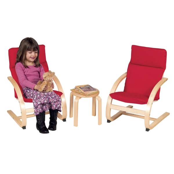 Kiddie Rocker Chair Set Red