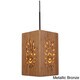 preview thumbnail 2 of 1, Lighthouse 1-light Radiance Large Bamboo Mini Pendant Bronze