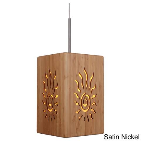 Lighthouse 1-light Radiance Large Bamboo Mini Pendant