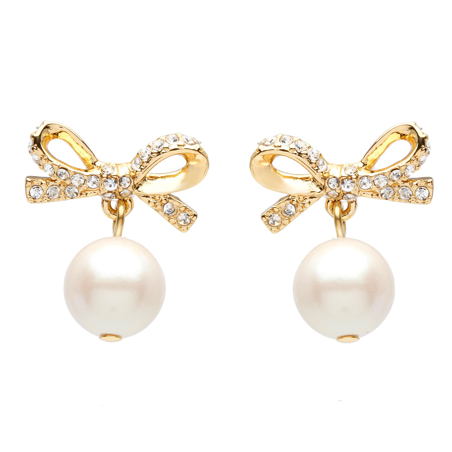 kate spade pearl bow earrings