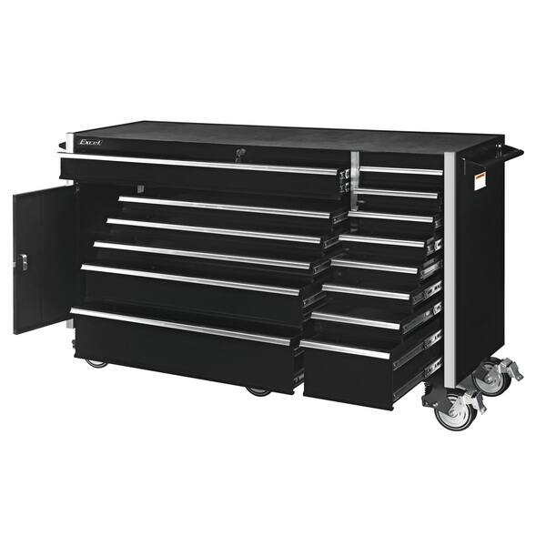 Shop Excel 72 Inch Roller Metal Tool Cabinet With 14 Drawers