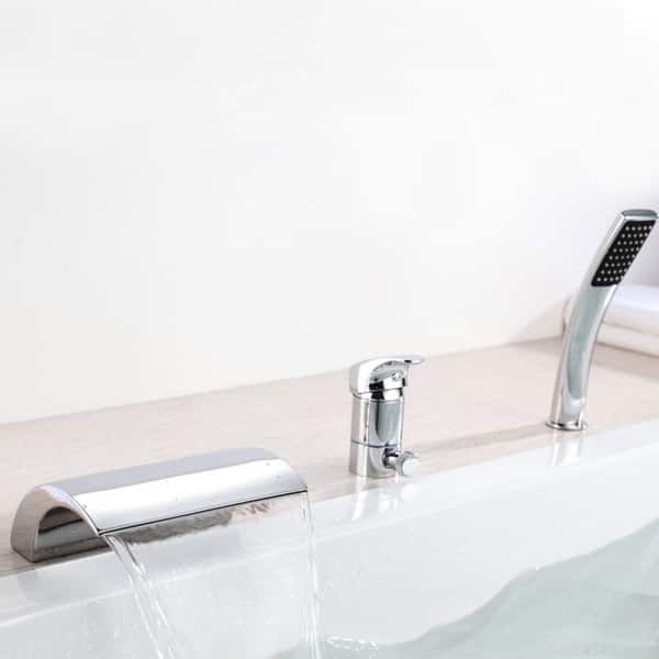 Shop Sumerian Polished Chrome Single Handle Deck Mount Bath Tub