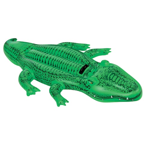Intex Giant Gator Inflatable Ride-on - 80" Long X 45" Wide