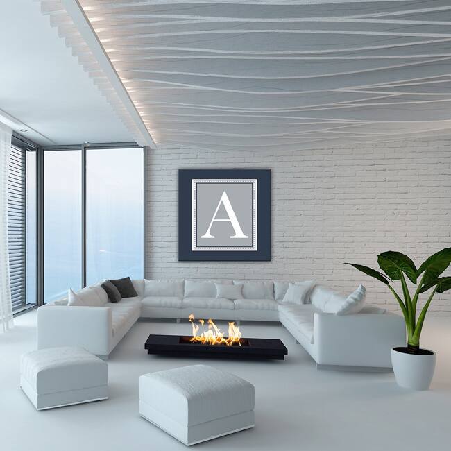 Chic Monogram' Wrapped Canvas Wall Art by Ready2HangArt