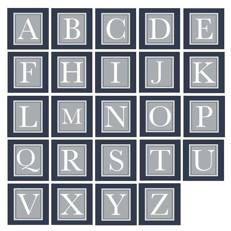 Chic Monogram' Wrapped Canvas Wall Art by Ready2HangArt
