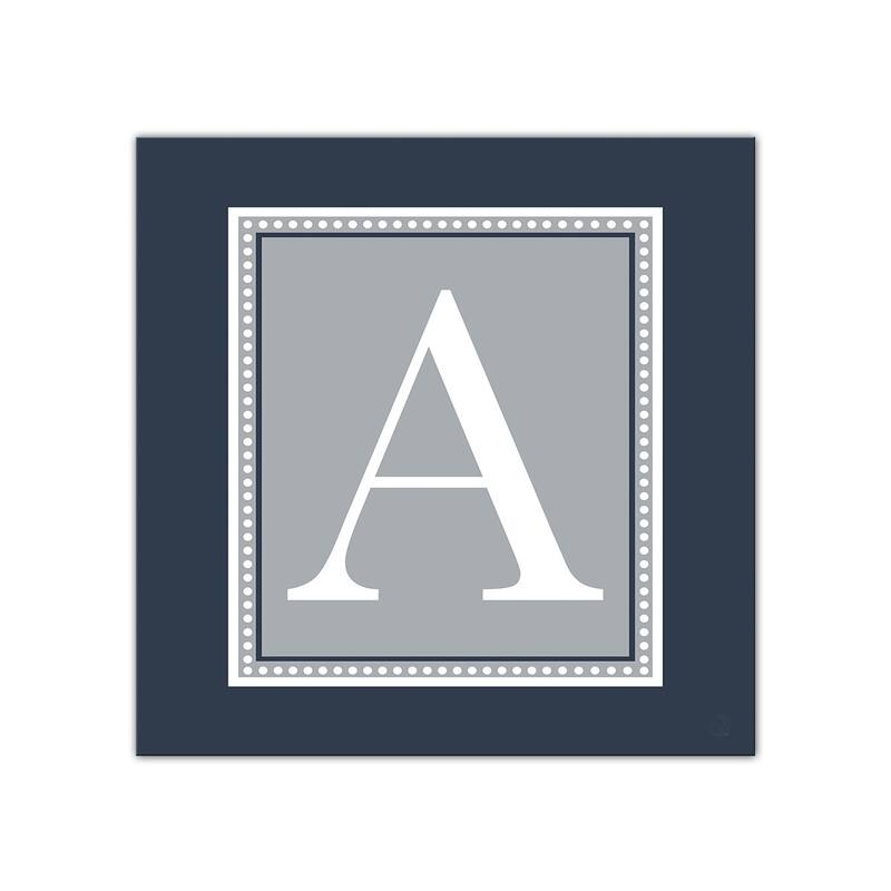 Chic Monogram' Wrapped Canvas Wall Art by Ready2HangArt