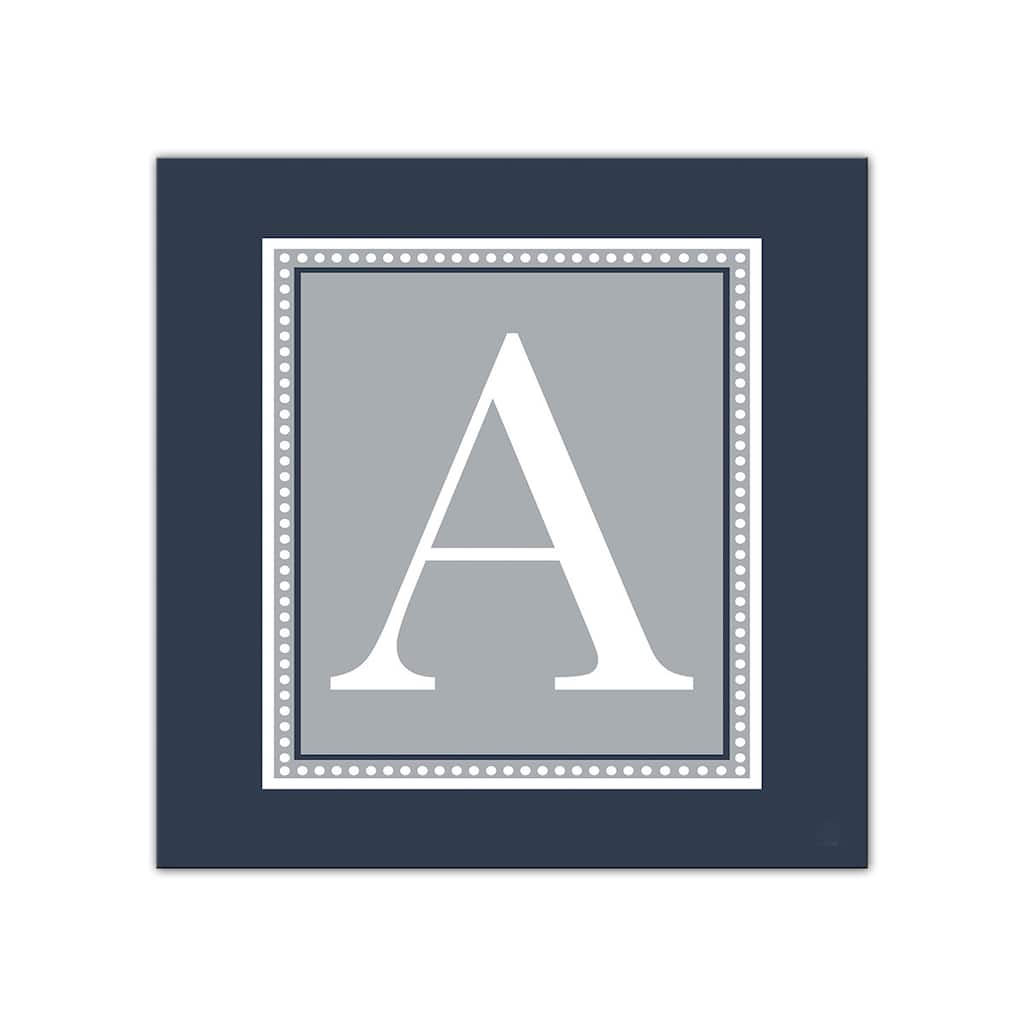 Chic Monogram' Wrapped Canvas Wall Art by Ready2HangArt