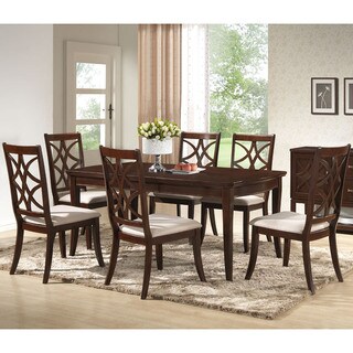 Baxton Studio Glenview Brown Wood 7 Piece Modern Dining Set Bed Bath Beyond 9147682