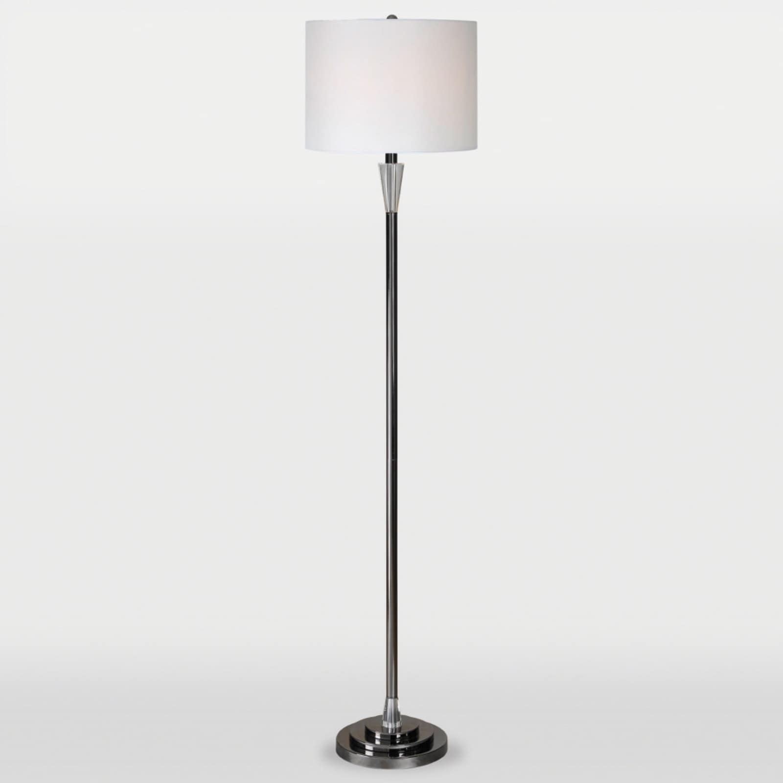 Arkitekt 1 light Brushed Nickel Floor Lamp