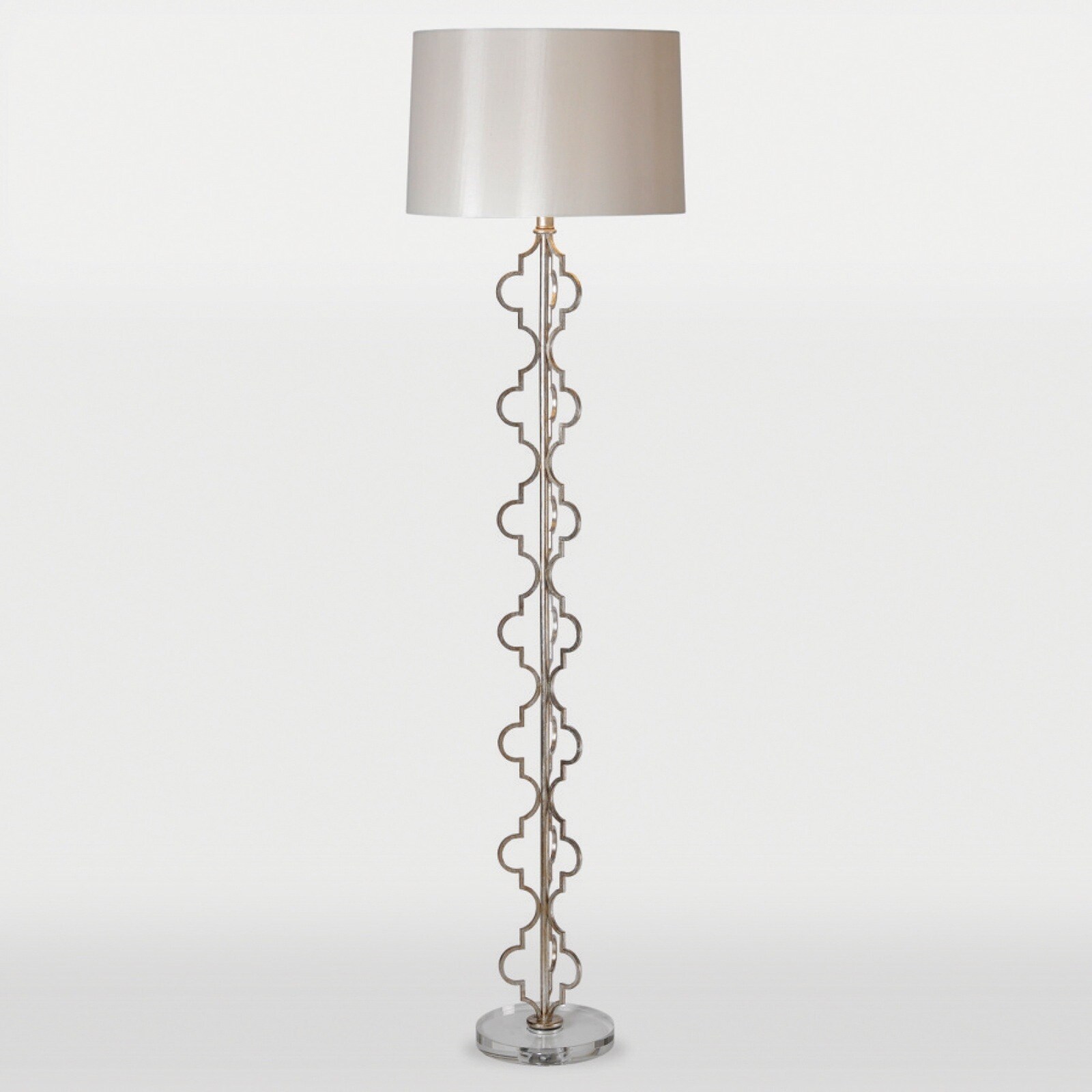 silver moroccan floor lamp