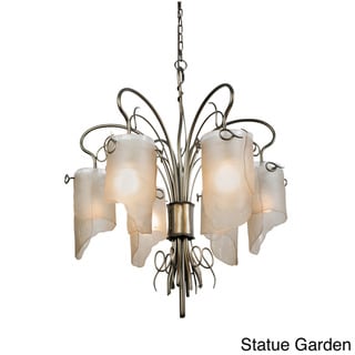 Varaluz Recycled Soho Six Light Chandelier (Statue Garden) - Chandeliers For Bedrooms by Overstock.com
