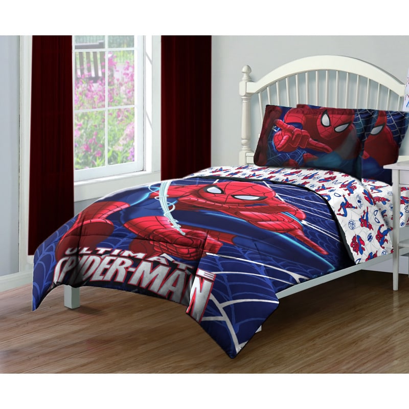 Spiderman Ultimate Webs 4 peice Comforter Set