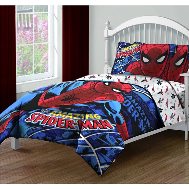 Spider man Spidey Webs 4 piece Comforter Set