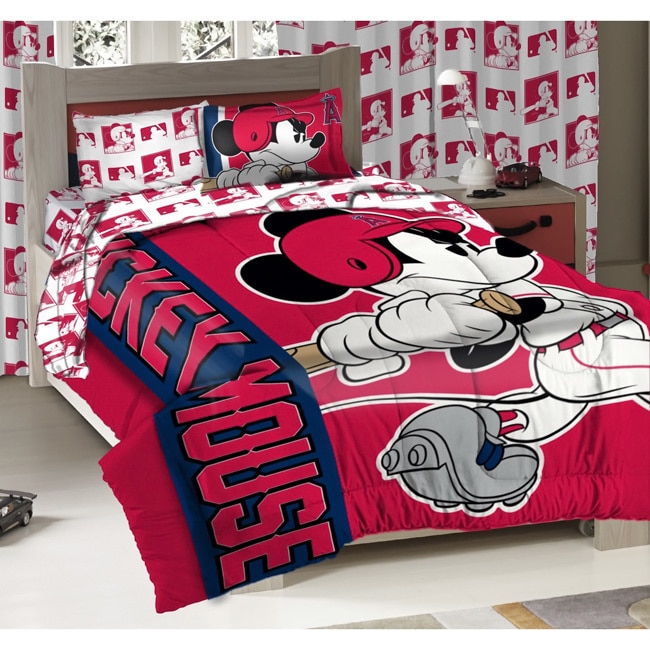 Disney Angels Mlb Mickey Mouse 3 piece Bed In A Bag Set Blue Size Twin