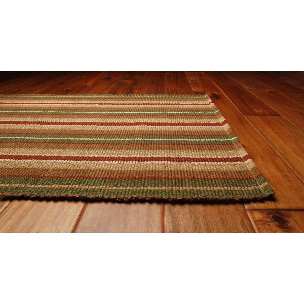 Bethel Cotton Stripe Area Rug (8 X 10)