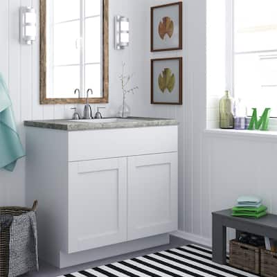 Altra 30-inch White Shaker Style Bath Vanity Cabinet