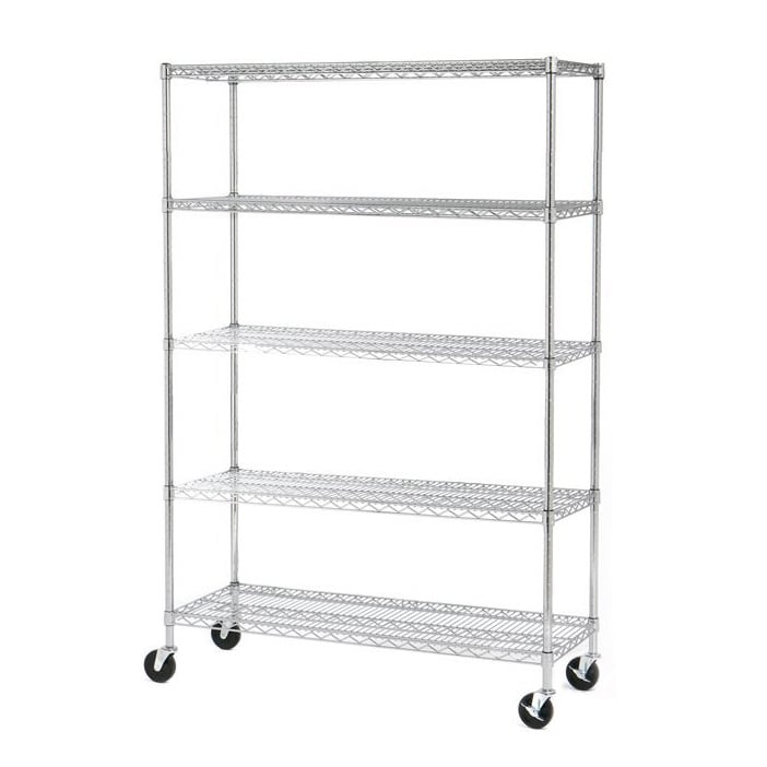 Seville 5 shelf UltraZinc Steel Wire Shelving System   18x48x60