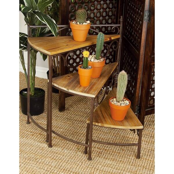 Rotating Stair Step Planter Stand