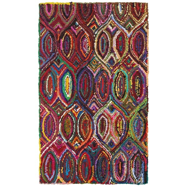 Shop LR Home Layla Multicoloreded Contemporary Abstract Rug 3'6 x 5'6 On Sale Free