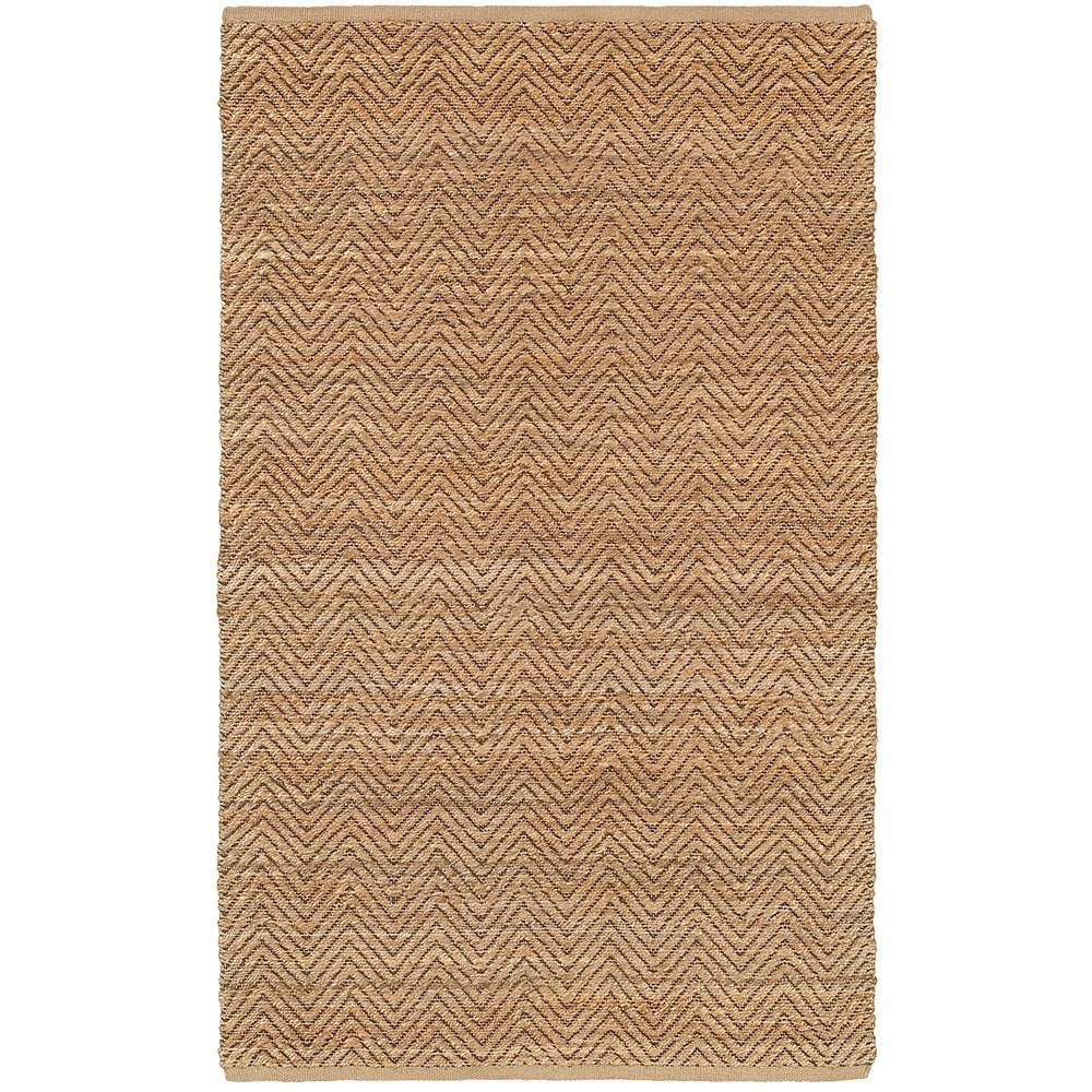 Flatweave Natural Fiber Brown Rectangle (9x12)