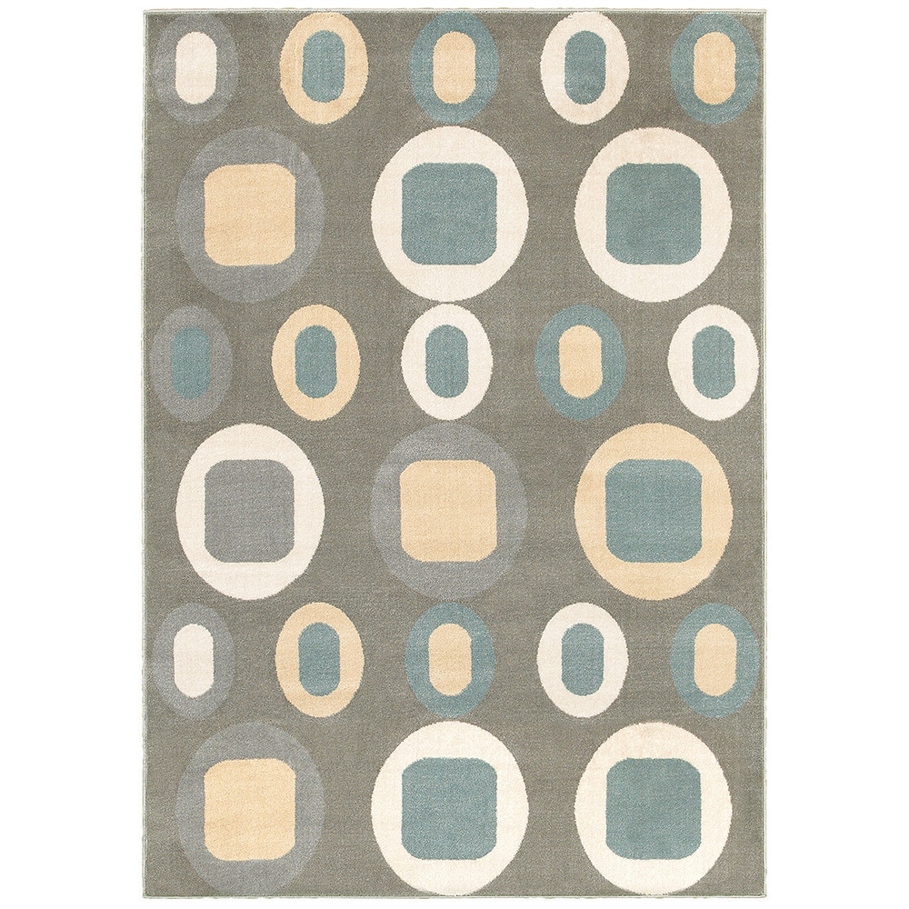 Lnr Home Adana Dark Grey Rectangle Plush Indoor Area Rug 53x 75