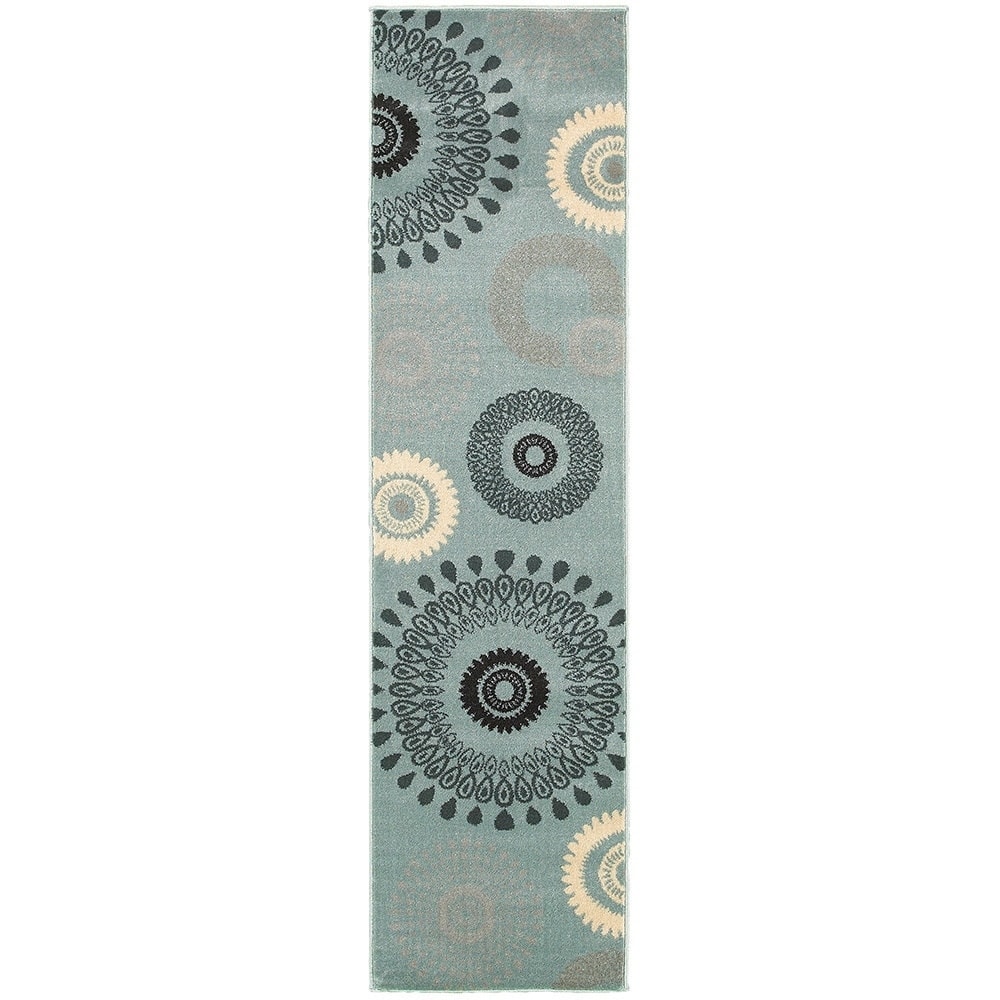 Lnr Home Adana Light Blue Runner 19 X 69