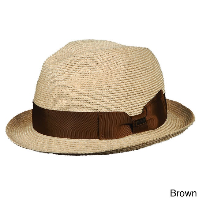 Christys Christys Of London Womens Hemp Braid Fedora Brown Size L