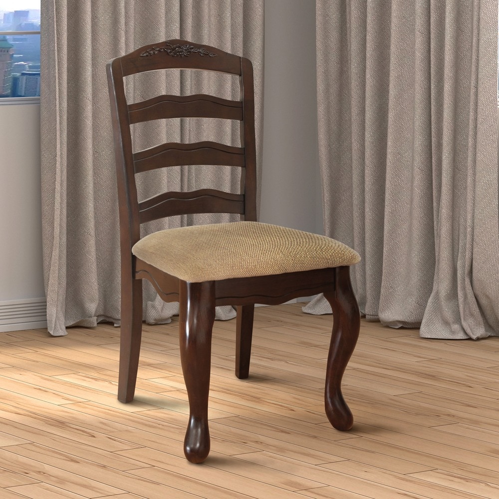 Furniture Of America Shak Traditional Walnut Dining Chairs Walnut Dining Chairs