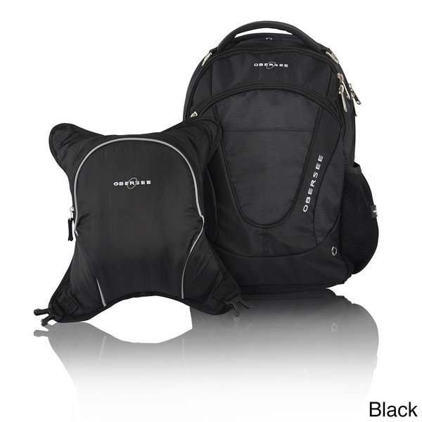 Obersee Oslo Diaper Bag Backpack with Detachable Cooler