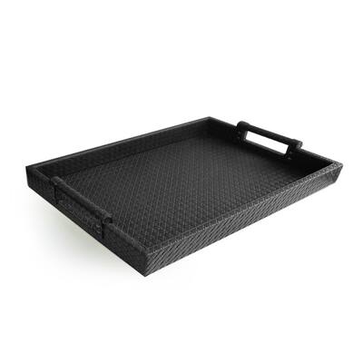 Leather Tray with Handles