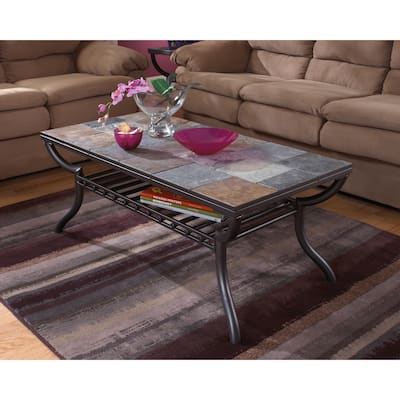 Signature Designs by Ashley Antigo Rectangular Black Cocktail Table