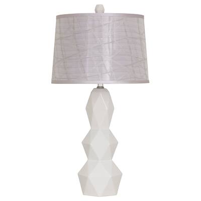 Shevon White Ceramic Table Lamps (Set of 2)