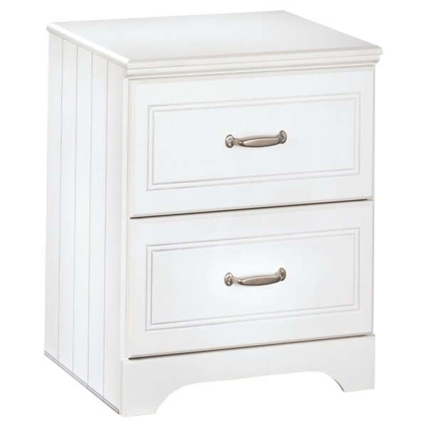 Shop Lulu White 2drawer Night Stand Free Shipping Today Overstock