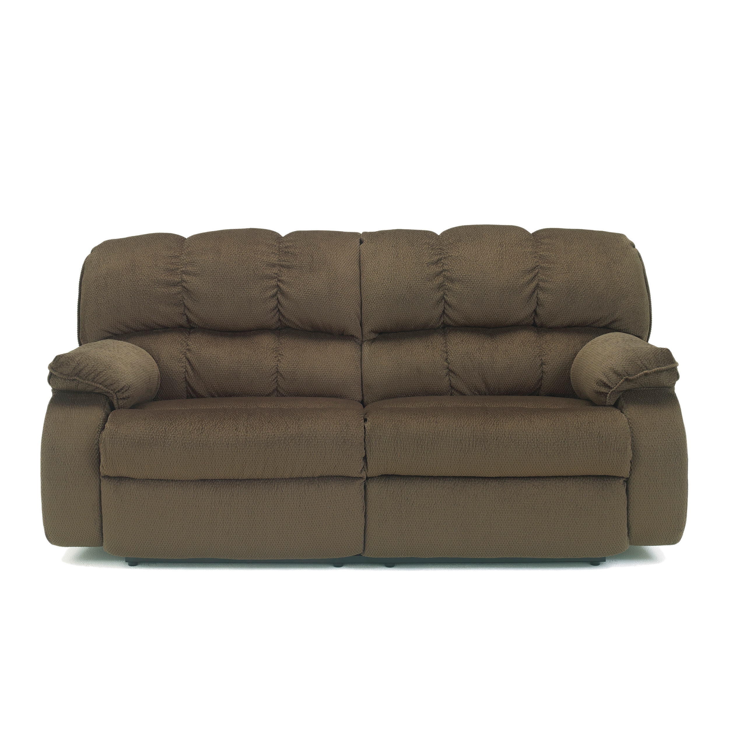 Signature Designs By Ashley Ledgestone Walnut 2 seat Reclining Sofa