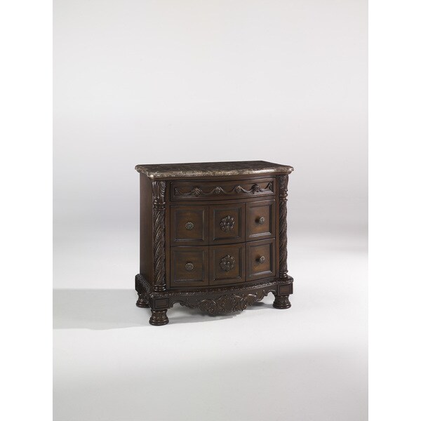 Signature Design By Ashley North S Three Drawer Night Stand Signature Design By Ashley North S Three Drawer Night Stand Dark Brown