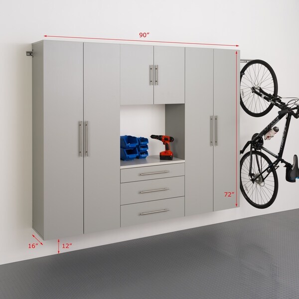 Prepac HangUps 90" Storage Cabinet Set G - 4pc