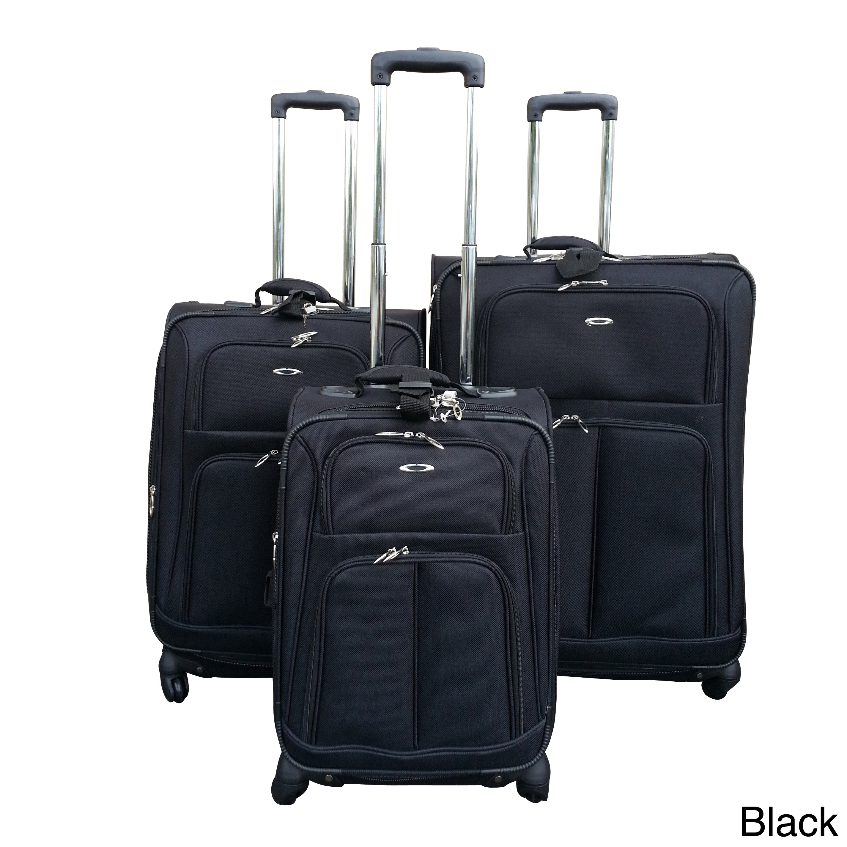 Kemyer 1000 Series 3 piece Expandable Spinner Upright Luggage Set