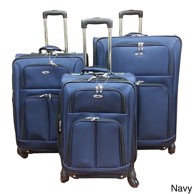 Kemyer 1000 Series 3 piece Expandable Spinner Upright Luggage Set