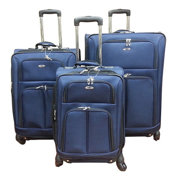 Kemyer 1000 Series 3-piece Expandable Spinner Upright Luggage Set