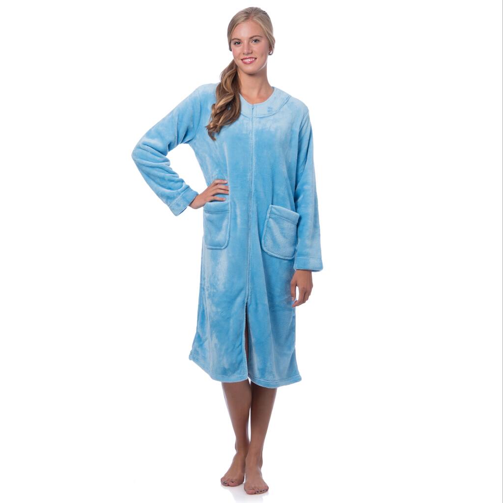 Super Plush Zip-front Robe