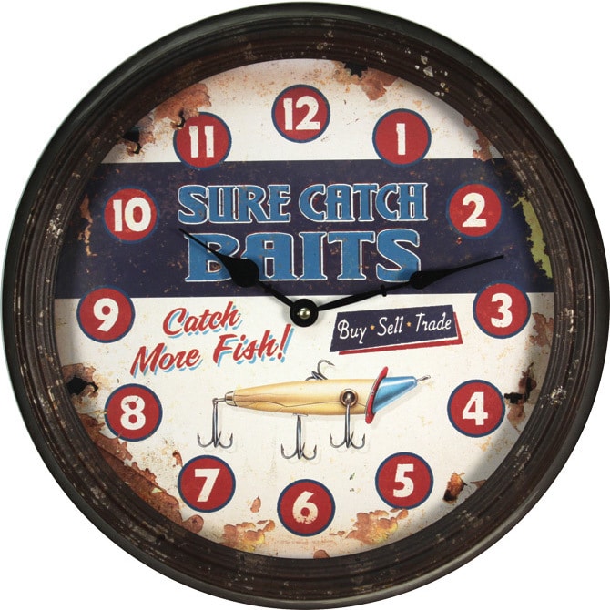 Rivers Edge 15 inch Rusty Metal Clock