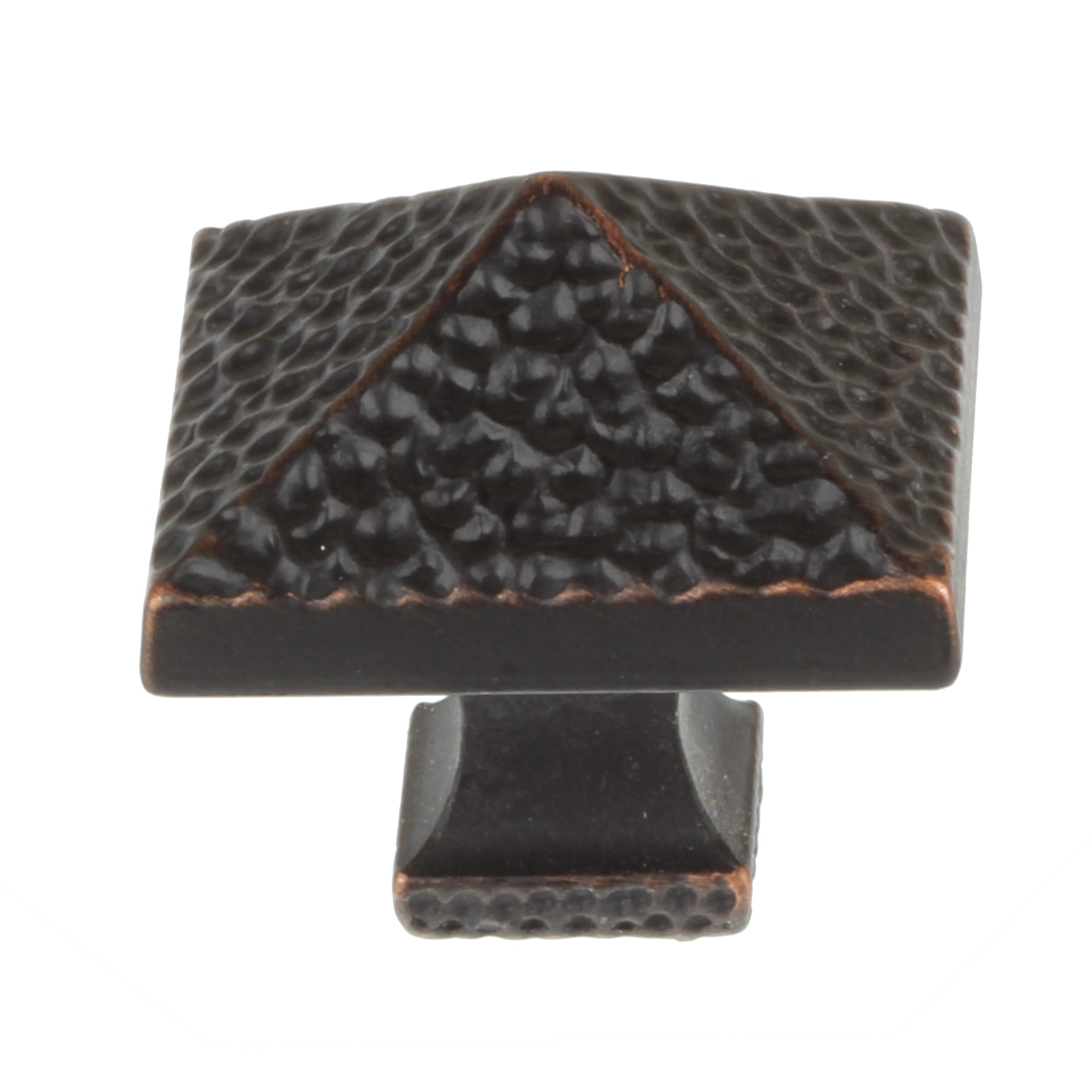 Gliderite 1.25 inch Oil rubbed Bronze Hammered Pyramid Cabinet Knobs (pack Of 10)