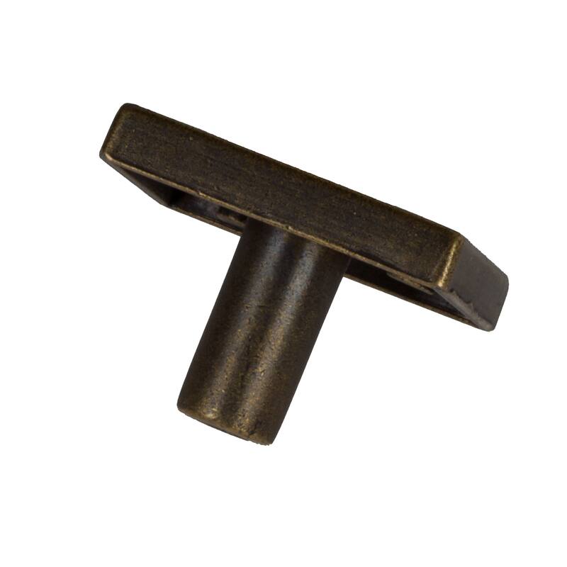GlideRite 1.125-inch Antique Brass Classic Square Pyramid Cabinet Knobs (Pack of 10)
