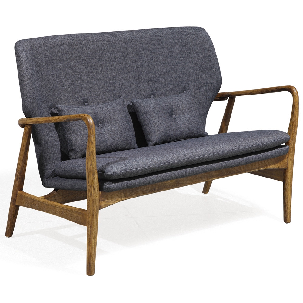 Madison Charcoal Linen weave Loveseat